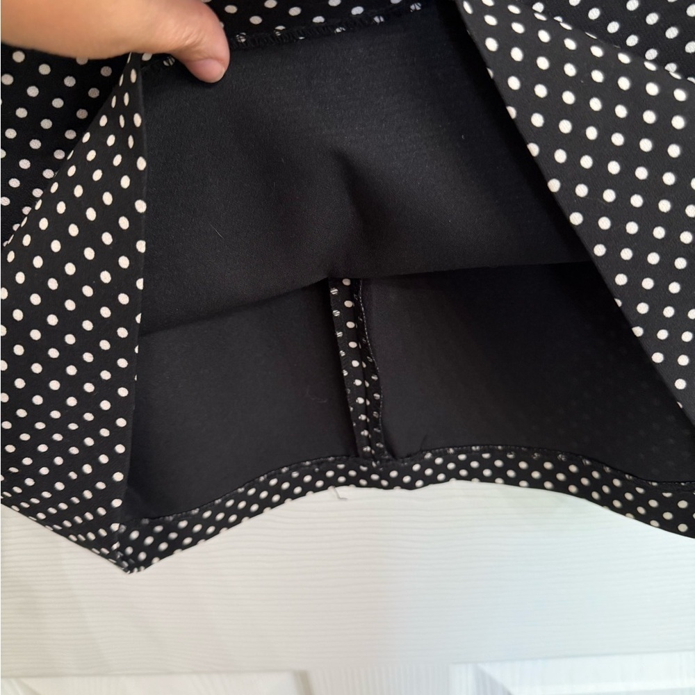 Philosophy Straight Pencil Skirt Black And White Polka Dots Women’s Size 6 Knee - Picture 3 of 6